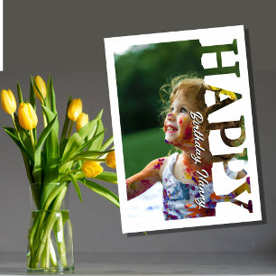 Carte photo de joyeux anniversaire à Nanny Gravu