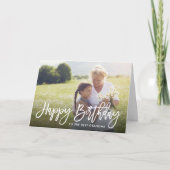 Carte photo de joyeux anniversaire avec superposit (Devant)