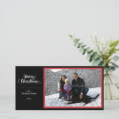 Carte photo de Joyeux Noël (Debout devant)