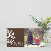 Carte photo de Joyeux Noël (Debout devant)