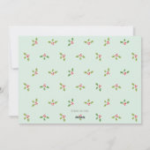 Carte photo de Joyeux Noël/adorable/mignon (Dos)