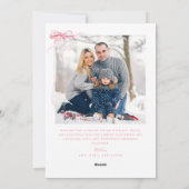 Carte photo de Joyeux Vacances Rose (Dos)