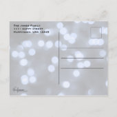 Carte photo de la bannière d'aquarelle bleue (Dos)