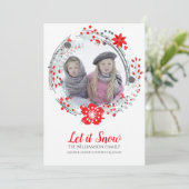 Carte photo de la couronne de Noël (Debout devant)