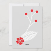 Carte photo de la couronne de Noël (Dos)