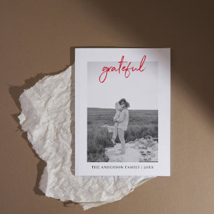 Carte Photo de la famille bon thanksgiving   Gratuit