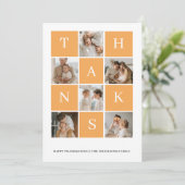 Carte Photo de la famille Collage | Jour du Bon thanksgi (Debout devant)