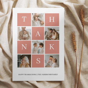 Carte Photo de la famille Collage   Jour du Bon thanksgi