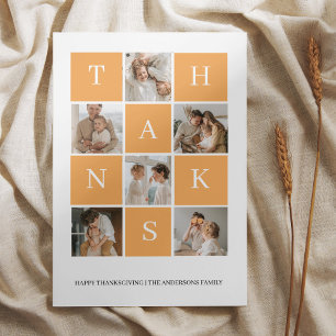 Carte Photo de la famille Collage   Jour du Bon thanksgi
