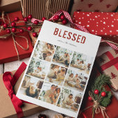 Carte Photo de la famille Collage | Joyeux Fêtes BÉNÉFIC