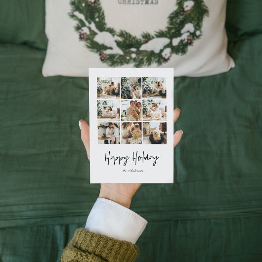 Carte Photo de la famille Collage | Joyeux Noël