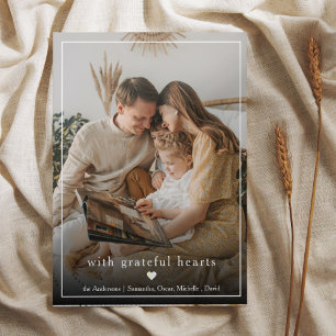 Carte Photo de la famille Collage   Nom de famille et de