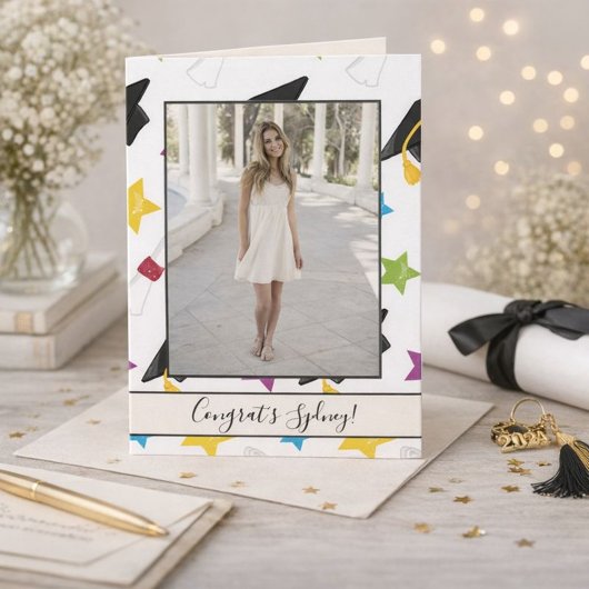 Carte Photo de la fête de la graduation