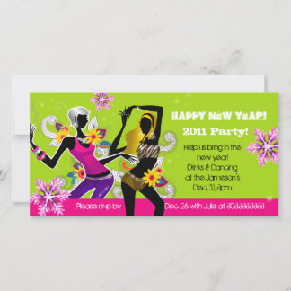 Carte photo de la fête de la Saint-Sylvestre Dansa