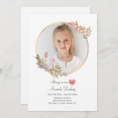 Carte photo de la fête de la vie (Devant / Derrière)