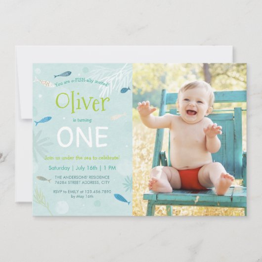 Carte photo de la fête des Anniversaires de enfant (Devant)