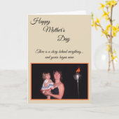 Carte photo de la fête des mères (Fleur jaune)