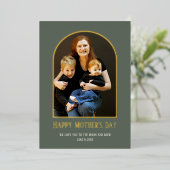 Carte photo de la Fête des Mères avec Real Foil (Debout devant)