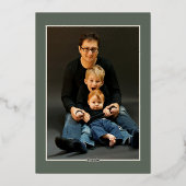 Carte photo de la Fête des Mères avec Real Foil (Verso)