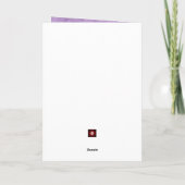 Carte Photo de la Fête des Mères de Chat en violet (Dos)