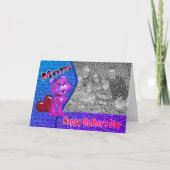 Carte photo de la Fête des Mères de l'Ours Rose mi (Devant)