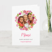 Carte photo de la Fête des mères de Mimi (Devant)