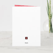 Carte Photo de la fête des mères du Rose de chat (Dos)