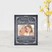 Carte photo de la Fête des Mères Frame Chaled (Fleur jaune)