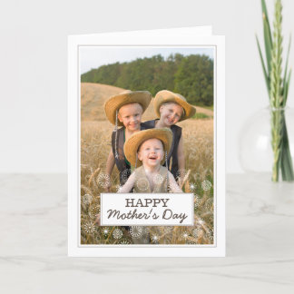 Carte photo de la Fête des Mères Joyeuses
