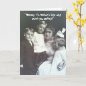 Carte Photo de la fête des mères - Vintage (Fleur jaune)