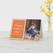 Carte photo de la fête des pères (Fleur jaune)