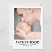 Carte photo de la Fête des pères de la paternité (Devant)