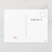 Carte photo de la fête des Valentines aux Coeurs r (Dos)