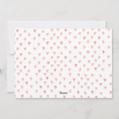 Carte photo de la fête des Valentines roses et rou (Dos)