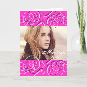 Carte Photo de la fête du 21e anniversaire de la fille r