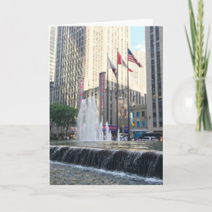 Carte Photo de la fontaine du Centre Rockefeller New Yor