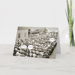 CARTE PHOTO DE LA FOULE DES 2ÈME GUERRE MONDIALE DES ANN