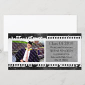 Carte photo de la Graduation Grunge du Film Noir (Devant / Derrière)