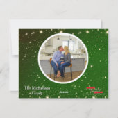 Carte Photo de la Magie des Fêtes (Dos)