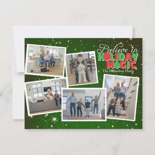 Carte Photo de la Magie des Fêtes (Devant)