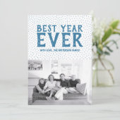Carte photo de la meilleure année jamais de nouvel (Debout devant)