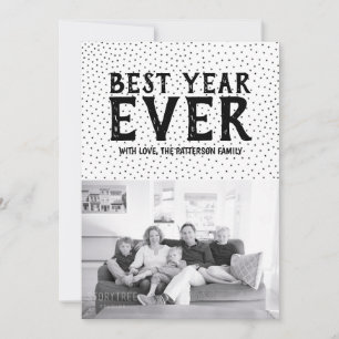 Carte photo de la meilleure année jamais de nouvel