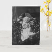 Carte Photo de la mort de l'ère victorienne (Fleur jaune)