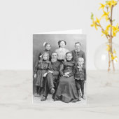 Carte Photo de la mort de l'ère victorienne (Fleur jaune)