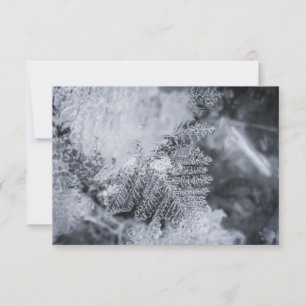 Carte photo de la nature de cristal de glace