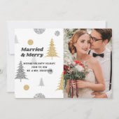 Carte Photo de la Parties scintillant festive Marié & Jo (Devant)