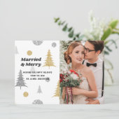 Carte Photo de la Parties scintillant festive Marié & Jo (Debout devant)