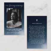 Carte photo de la prière commémorative des funérai (Devant / Derrière)