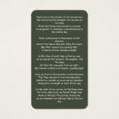 Carte photo de la prière commémorative funéraire d (Dos)