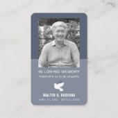 Carte photo de la prière funéraire funéraire (Devant)